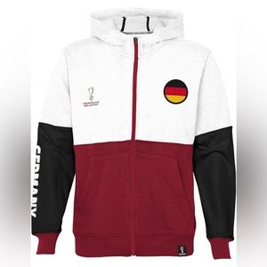FIFA Licensed World Cup Soccer Futballl Team Germany Hoodie Sweatshirt Size 5/6